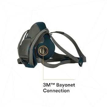 Amazon.com: 3M Rugged Comfort Quick Latch Half Facepiece Reusable